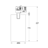 3-Ph Strahler 30W CRI90 3050lm Reflektor Ein/Aus sz