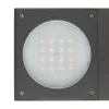 LED-Pollerleuchte Square II, 8.5W 620lm 80° RAL7016 anthrazit, Dimmbar auf Phase, IP65, 3000K