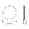 LED Wand-/Deckenleuchte Aluminium, IP65, Notlicht Batterie 20W