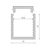 REG - LED Aluminiumprofil - 18x19 REG