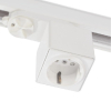 3-Phasen Adapter mit Schutzkontaktstecker weiss 6A Sicherung