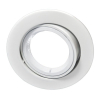 Deckeneinbauring 82mm mit Frontaustritt, schwenkbar, weiss