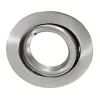 Deckeneinbauring 82mm mit Frontaustritt, schwenkbar, alu gebürs