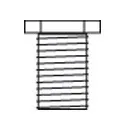 Gewindebüchse für 3-Phasen Adapter