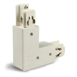 3-Phasen L-Verbinder Schutzleiter Aussen/Innen schwarz/weiss/silber