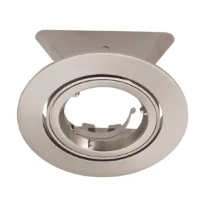 Deckeneinbauring Ø80mm Nickel gebür. schwenkbar 30°, A:94mm