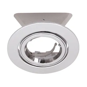Deckeneinbauring Ø80mm Chrom schwenkbar 30°, A:94mm