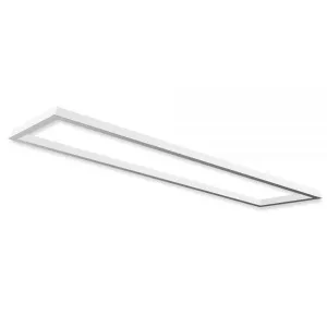 Einbaurahmen weiss RAL 9016 für LED-Panel 30x120cm