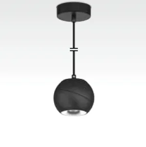 LED-Pendelleuchte 60° schwarz 14W 1200lm Kabellänge 120cm