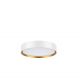 Aufbauleuchte weiss-gold Ø301mm 18W 27/30/4000K IP44 Ph.Dim