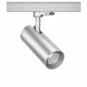3-Ph Strahler VIBE 30W, 36°, CRI90, 3000lm, 3000K, silber, Ph.Dim