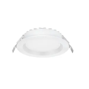 LED-Deckenstrahler 18W Loch-Ø140-150mm IP44 IK06 On/Off weiss
