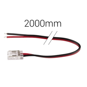 Einspeisung IP20 10mm 2-Pin, monochrom, 2000mm Kabel