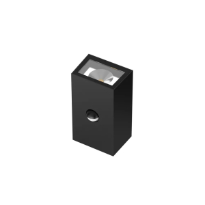 LED-Wandleuchte 2x5W 3000K, Ein/Aus, IP65, schwarz PIR-Sensor