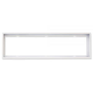 Aufbaurahmen weiß RAL 9016, Höhe 5cm, für LED Panels 300x1200, steckbare Schnellmontage