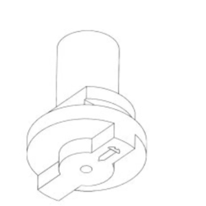 GLOBAL Befestigung für Dekohaken für 3-Ph. Stromschiene weiss/schwarz/grau