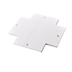 Abdeckplatte für X-Verbinder, für Einbaustromschiene weiss oder schwarz