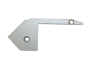 2x Endkappe für STEP Uplight, inkl. 4 Schrauben, Stärke: 2 mm