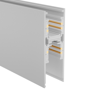 Aufbau-Magnetschiene T5 - 48V, 2m, weiss oder schwarz
