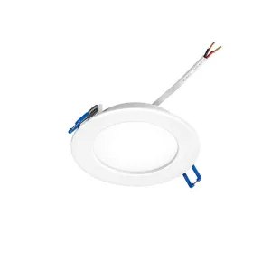 LED Deckenstrahler Flat 9W 800lm CRI80 Loch-Ø100mm A:120mm 30-40-5500K IP44 dimmbar auf Phase