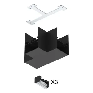 T-Verbinder zu Salt schwarz, IP20