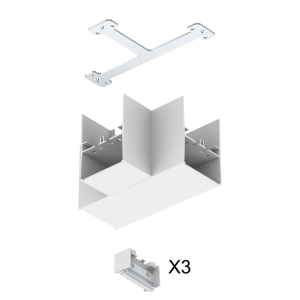 T-Verbinder zu Salt weiss, IP20
