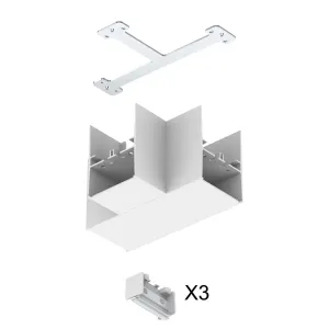 T-Verbinder zu Salt weiss, IP20