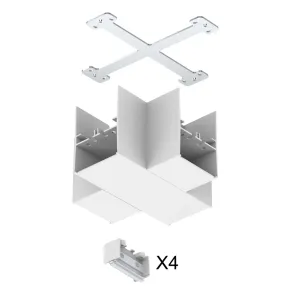 X-Verbinder zu SALT weiss, IP20