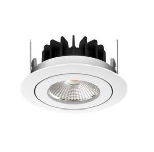 Ring LED-Einbauspot 8W, 36°, (A:Ø95-Loch: Ø80), CRI90, IP54, TRIDONIC ,Ph.Dim ws