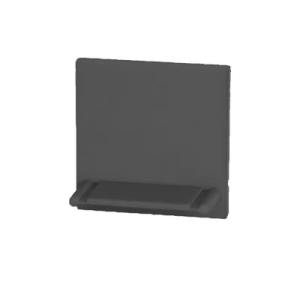 Endkappe Linea 25 - Kunststoff schwarz