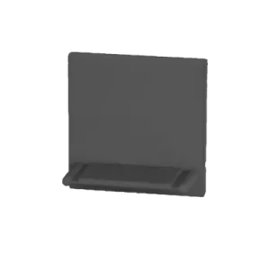 Endkappe Linea 25 - Kunststoff schwarz