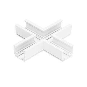 X-Verbinder für Schienenprofil - T1, nicht leitend, weiss oder schwarz