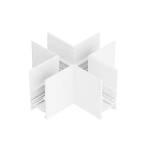 X-Verbinder für Schienenprofil - T2, nicht leitend, weiss oder schwarz