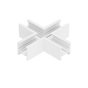 X-Verbinder für Schienenprofil - T4, nicht leitend, weiss oder schwarz