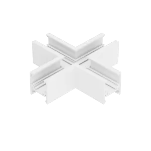 X-Verbinder für Schienenprofil - T4, nicht leitend, weiss oder schwarz