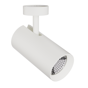 3-Ph Strahler VIBE 30W Fixoptik, 15°/24°/36°/60°, CRI97, 3000lm, PhasenDIM, Baldachin Aufbau ws