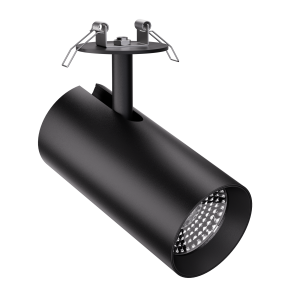 3-Ph Strahler VIBE 30W Fixoptik, 15°/24°/36°/60°, CRI97, 3000lm, PhasenDIM, Baldachin Einbau sz