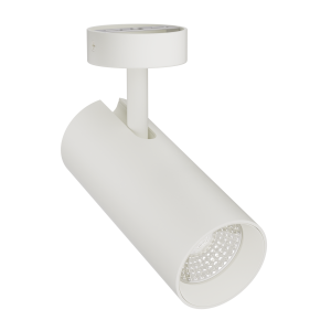 3-Ph Strahler VIBE 20W Fixoptik, 15°/24°/36°/60°, CRI97, 2000lm, PhasenDIM, Baldachin Aufbau ws