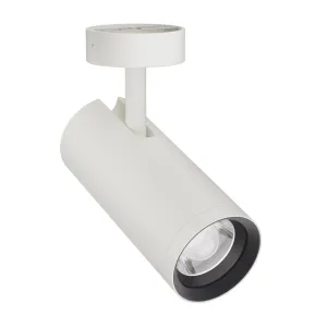 3-Ph Strahler VIBE 20W, 15-60°, CRI97, 1800lm, PhasenDIM, mit Baldachin zum Aufbau ws