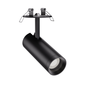 3-Ph Strahler VIBE 10W, 8-50°, CRI97, 470lm, DimOnBody, mit Baldachin zum Einbaubau sz