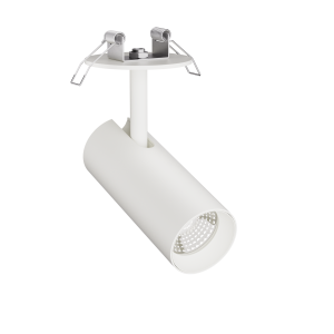3-Ph Strahler VIBE 10W Fixoptik, 15°/24°/36°/60°, CRI97, 1000lm, DimOnBody, Baldachin Einbau ws