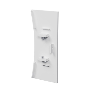 Endkappe konkav weiss