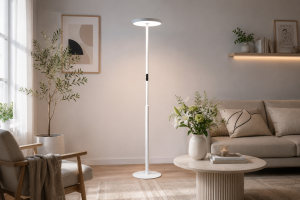 Stehleuchte Arcus rund 60W, 4000lm indirekt, 4000lm direkt, 3000/4000/5000/6000K, TouchDim