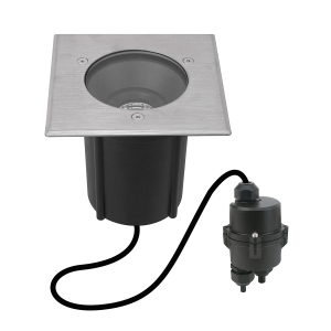 Bodeneinbauleuchte L11 Square 4.5W, 30° kardanisch schwenkbar, 24° Abstrahlwinkel, 120x120, 430lm, CRI90, IP65/68
