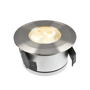 Bodeneinbauleuchte MINI mit geringer Einbautiefe 3W, 15° Abstrahlwinkel, Ø90, 320lm, CRI90, IP65/67