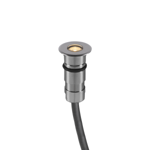 Bodeneinbauleuchte Steelo 0.9W, 15°/16°/36° Abstrahlwinkel, Ø25, 40lm, CRI90, IP65/67