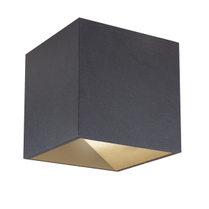 Wandaufbauleuchte LED CUBE OUTDOOR 9W, 380lm, CRI80, 3000K, anthrazit