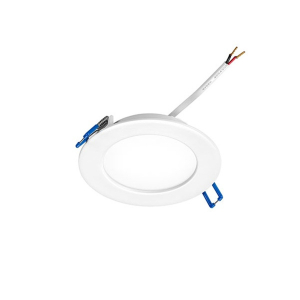 LED Deckenstrahler Flat 9W, 110°, (A:Ø120-Loch:Ø100), 30-5500K, 800lm, CRI80, IP44, DALI/PushDim ws