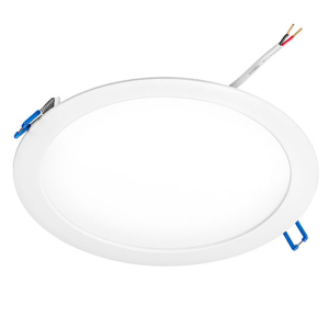 LED Deckenstrahler Flat 18W, 110°, (A:Ø220-Loch:Ø200), 30-5500K, 2000lm, CRI80, IP44, DALI/PushDim ws