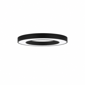 Anbauleuchte RING 600 schwarz, Mikroprisma, 30/40/50W, 3000/4000K, IP20, DALI-ERGOdim ready
